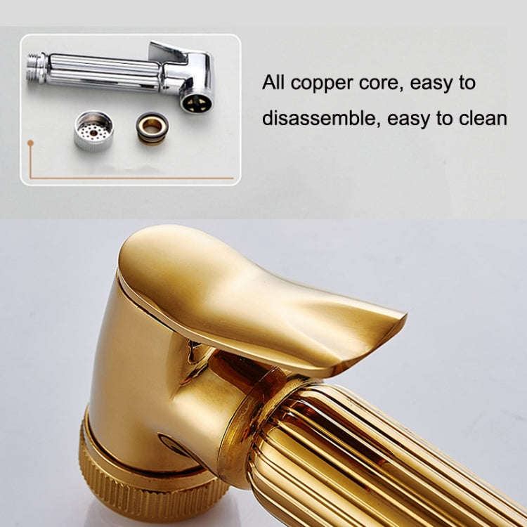 Multifunctional Wome Washers Pressure With Water Stop Woman Wash Nozzle Set, Colour:Chrome