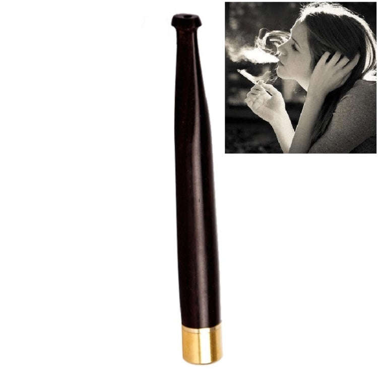 Ladies Twig Pull Rod Filter Can Wash Wood Sandalwood Long Cigarette Holder, Specifications:5 mm F...