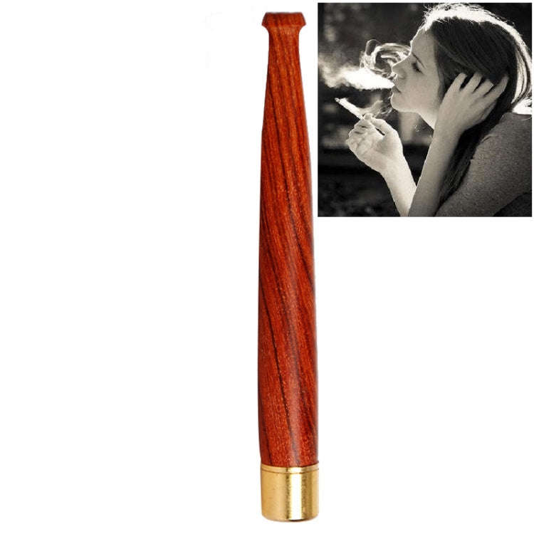 Ladies Twig Pull Rod Filter Can Wash Wood Sandalwood Long Cigarette Holder, Specifications:5 mm F...