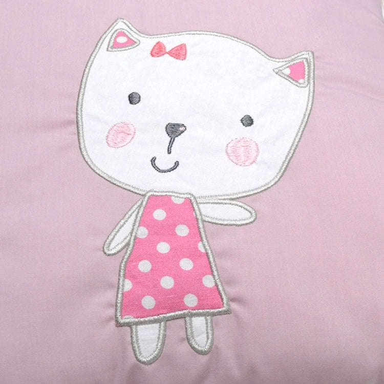 Crib Perimeter Embroidery Bunny Bedding Baby Cotton Anti-collision, Size:30 x 30 cm(Pink Six-piec...