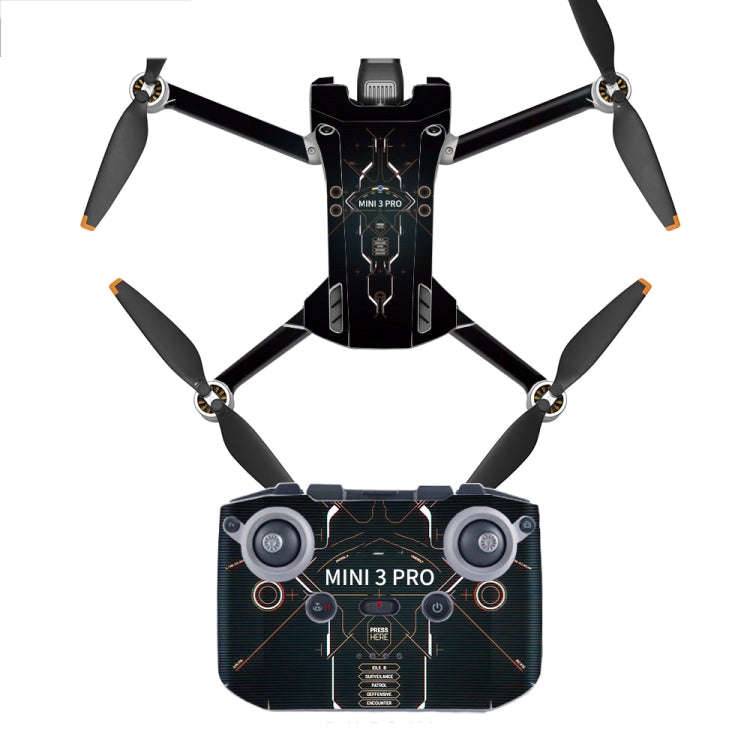 Full Surround Style Waterproof  Sticker For DJI Mini 3 Pro RC-N1 Ordinary Version(Mn3-01)