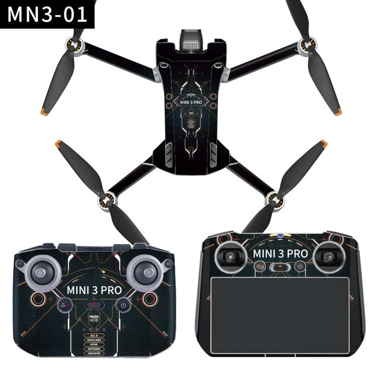 Full Surround Style Waterproof  Sticker For DJI Mini 3 Pro RC With Screen Version(Mn3-01)