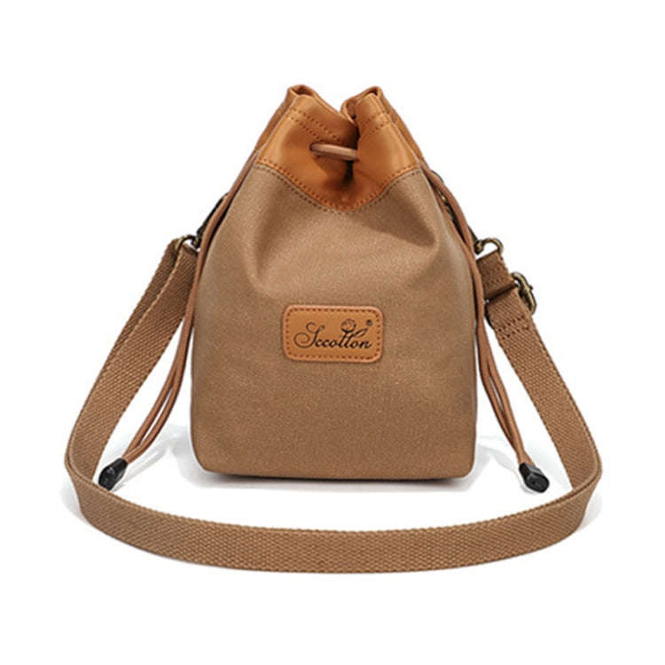 S.C.COTTON Camera Lens Protection Bag Liner Bag Waterproof Camera Storage Bag, Size: S(Khaki)