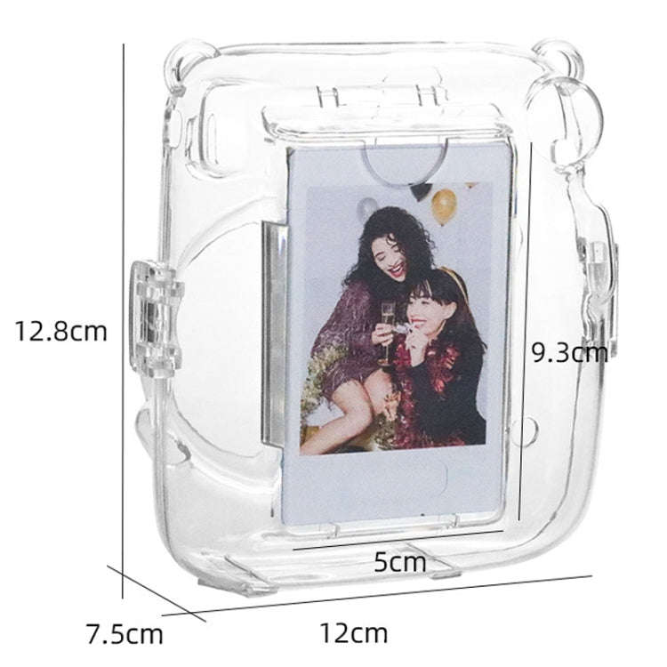 For Fujifilm Instax Mini 11  5sets Storage Case + Shoulder Strap + Sticker 3 In 1 Set(Set 1)