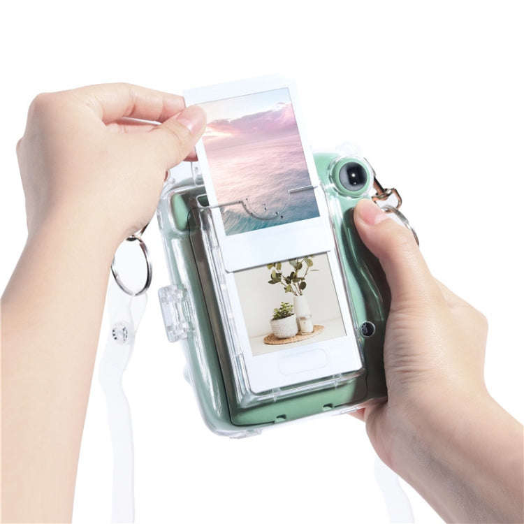 For Fujifilm Instax Mini 11  5sets Storage Case + Shoulder Strap + Sticker 3 In 1 Set(Set 1)