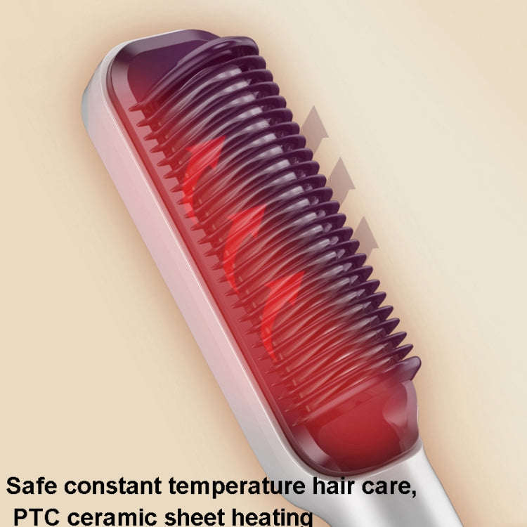 ZF-888 60W Dual-Purpose Splint Electric Curling Comb For Straight Hair And Curly Hair US Plug(Cha...