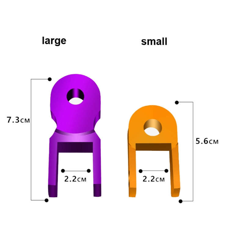 2 Pairs Shock Absorber Extender Height Extension for Motorcycle, Size: Large(Blue)