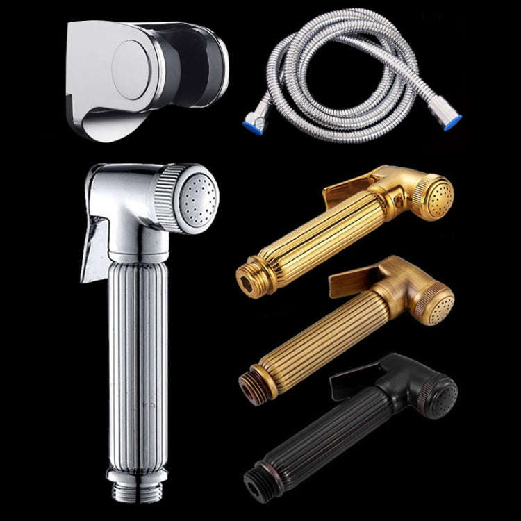 Multifunctional Wome Washers Pressure With Water Stop Woman Wash Nozzle Set, Colour:Black Antique