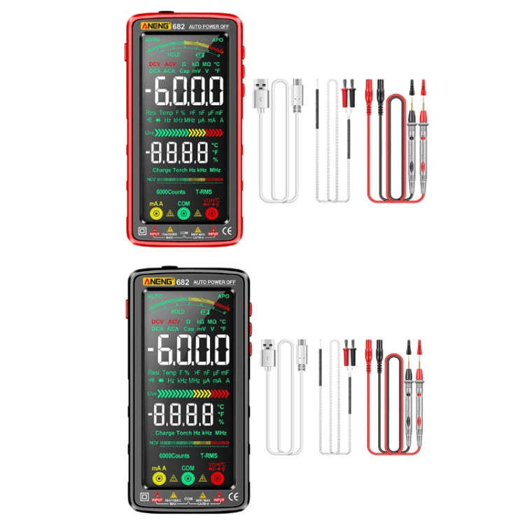 ANENG 682 Smart VA Reverse Display Automatic Range Rechargeable Multimeter(Black)