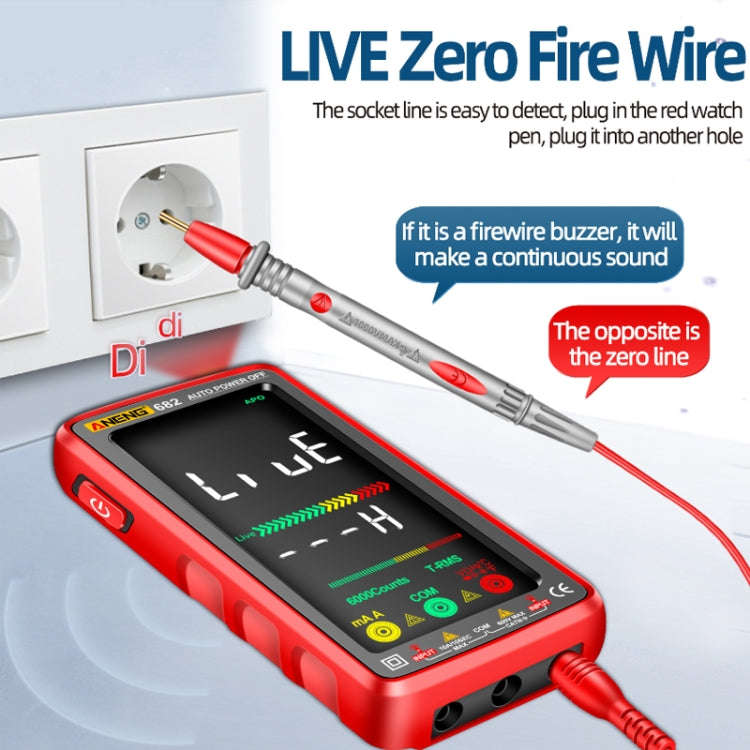 ANENG 682 Smart VA Reverse Display Automatic Range Rechargeable Multimeter(Black)