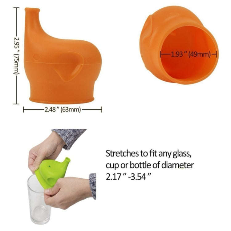 Food Grade Silicone Soft Bottle Cap Straw Accessories Elephant Spill Proof Leak Proof Bottle Cap(...