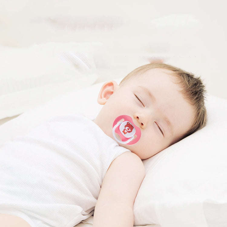 Baby Cartoon Silicone Pacifier Set And Chain Combo Baby Sleeping Peacefully(Yellow)