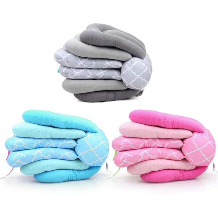 Baby Feeding Pillow Multi-functional Newborn Baby Breastfeeding Artifact Anti-vomiting Crib(Gray)