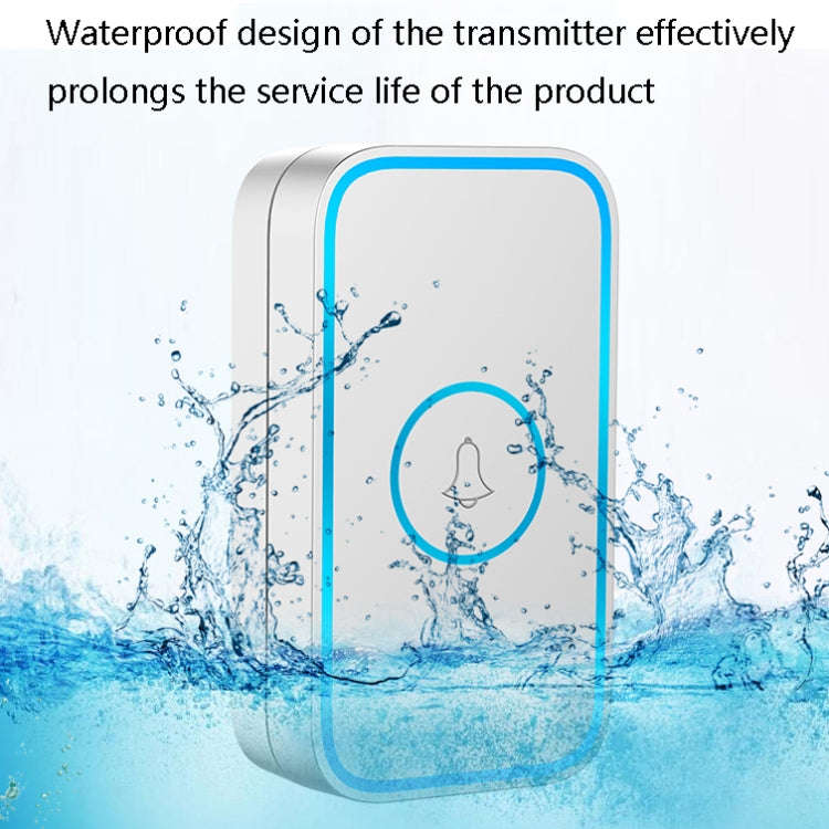 CACAZI A78 Long-Distance Wireless Doorbell Intelligent Remote Control Electronic Doorbell, Style:...