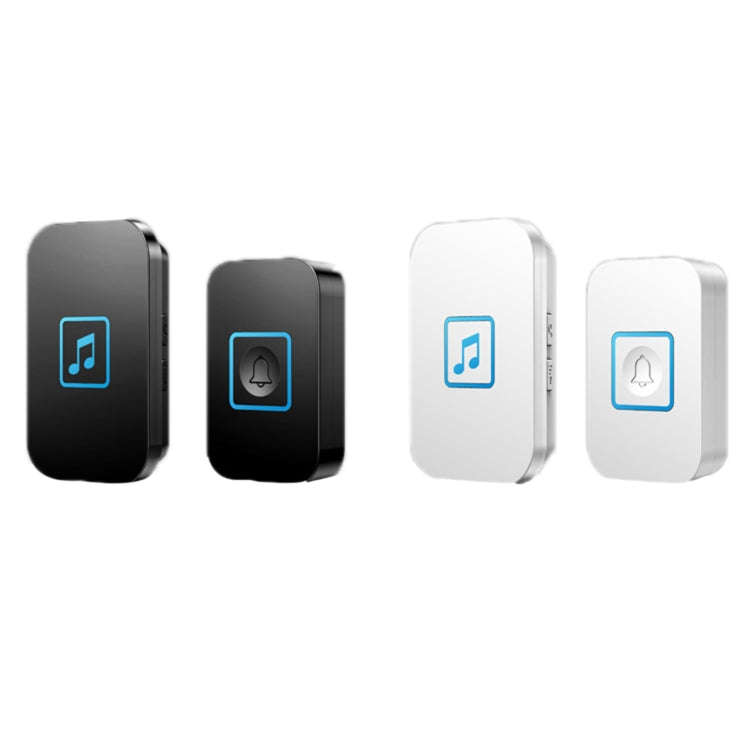 CACAZI A86 Electronic Music Remote Control Doorbell One For One AC Wireless Doorbell, Style:EU Pl...