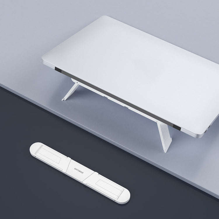 Oatsbasf 03362 Laptop Cooling Stand Desktop Portable Suspended Vertical Stand(White)