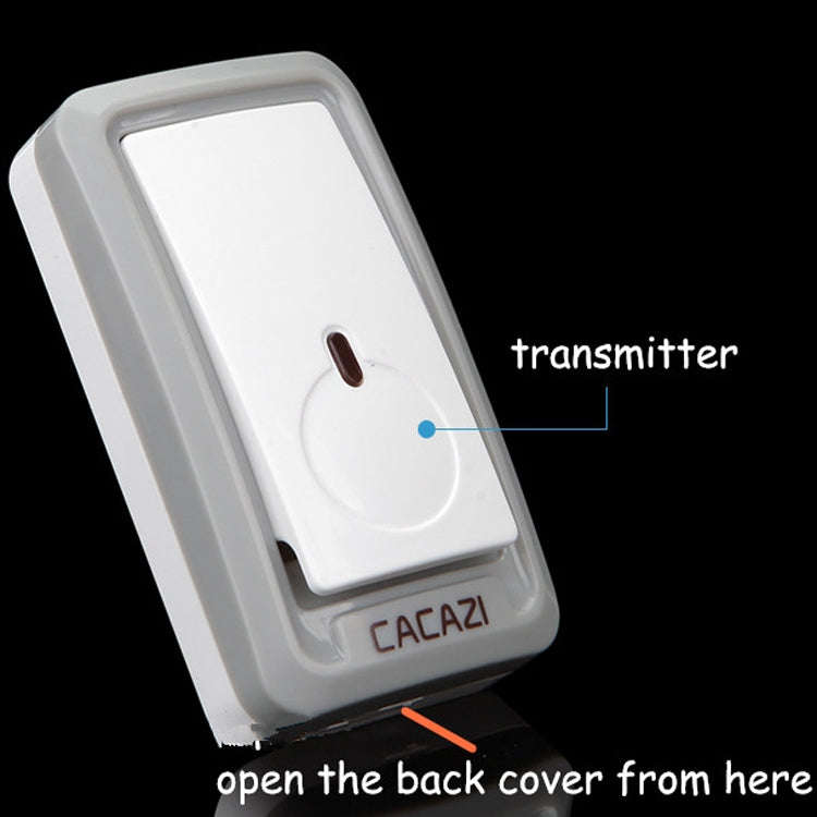 CACAZI W-899 Smart Home Wireless Doorbell Remote Control Doorbell, Style:UK Plug