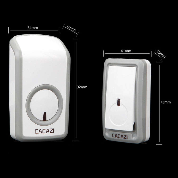 CACAZI W-899 Smart Home Wireless Doorbell Remote Control Doorbell, Style:UK Plug