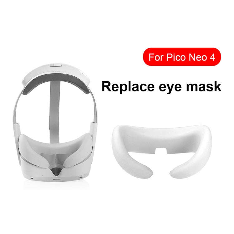 For Pico Neo 4 Silicone VR Glasses Eye Mask Face Eye Pad(Red)