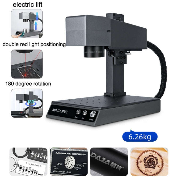 DAJA M1 Pro 2W Metal Nameplate High Precision Characters Laser Carving Machine, Style:M1pro+RT5 R...