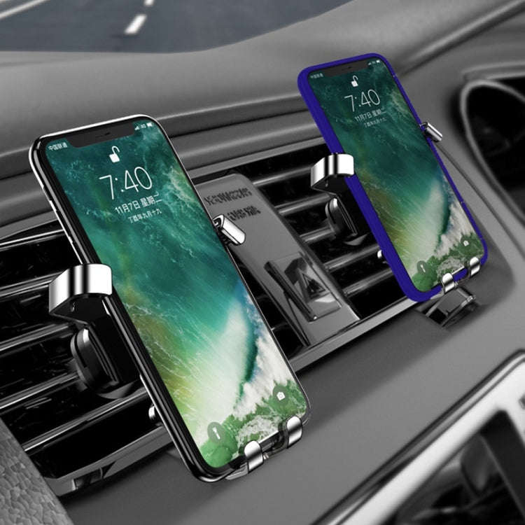 650 Vehicle-mounted Mobile Phone Gravity Bracket Air Outlet Navigation Holder, Color:Black