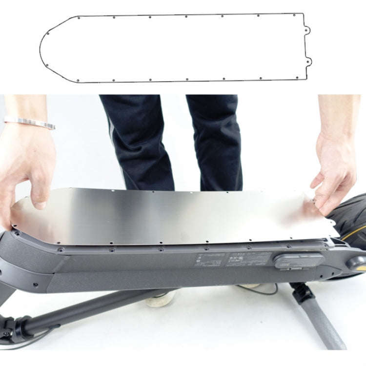 For Xiaomi M365 Scooter Stainless Steel Bottom Cover Waterproof Scooter Chassis Protection Access...