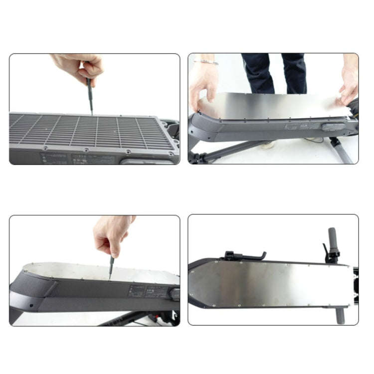 For Xiaomi M365 Scooter Stainless Steel Bottom Cover Waterproof Scooter Chassis Protection Access...