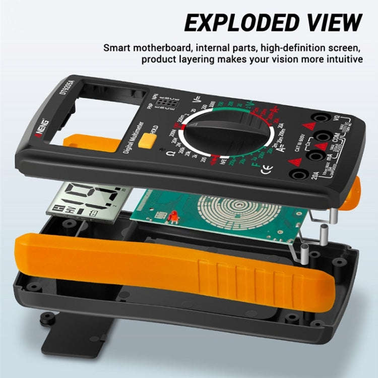 ANENG Automatic High-Precision Intelligent Digital Multimeter, Model:DT9205A HOLD Key(Red)