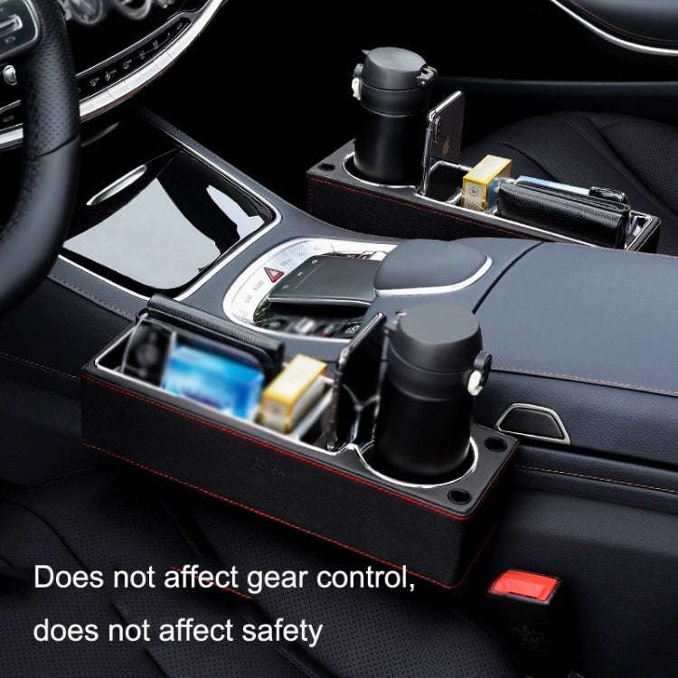 SUSISUN SNH010 Car Seat Gap Storage Box, Style:Co-driver(Apricot)
