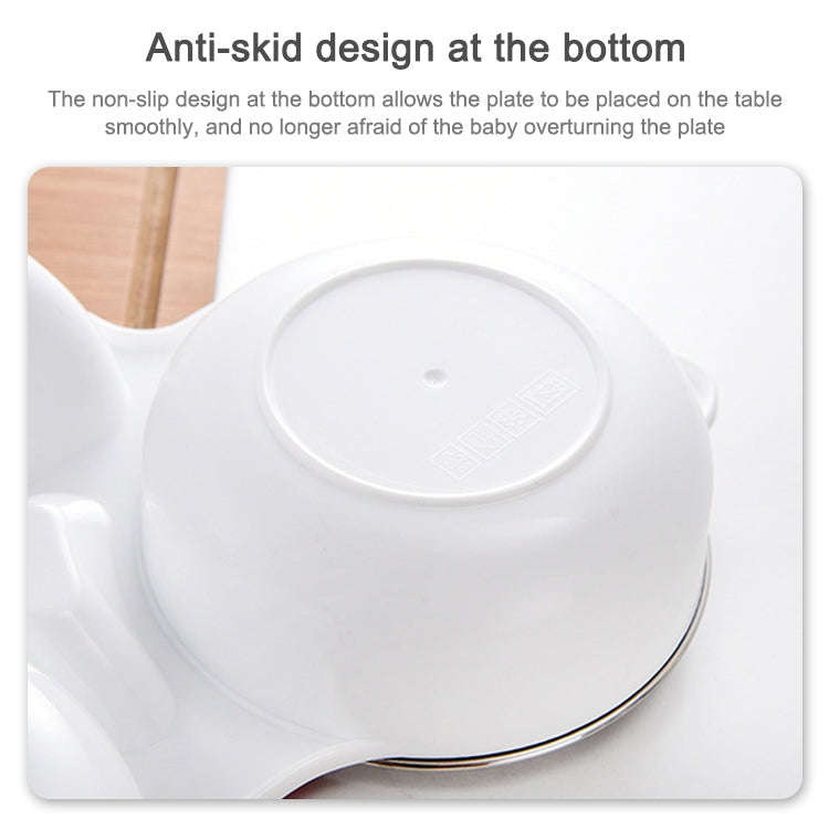 304 Stainless Steel Children Car Dinner Plate, Style:Blue