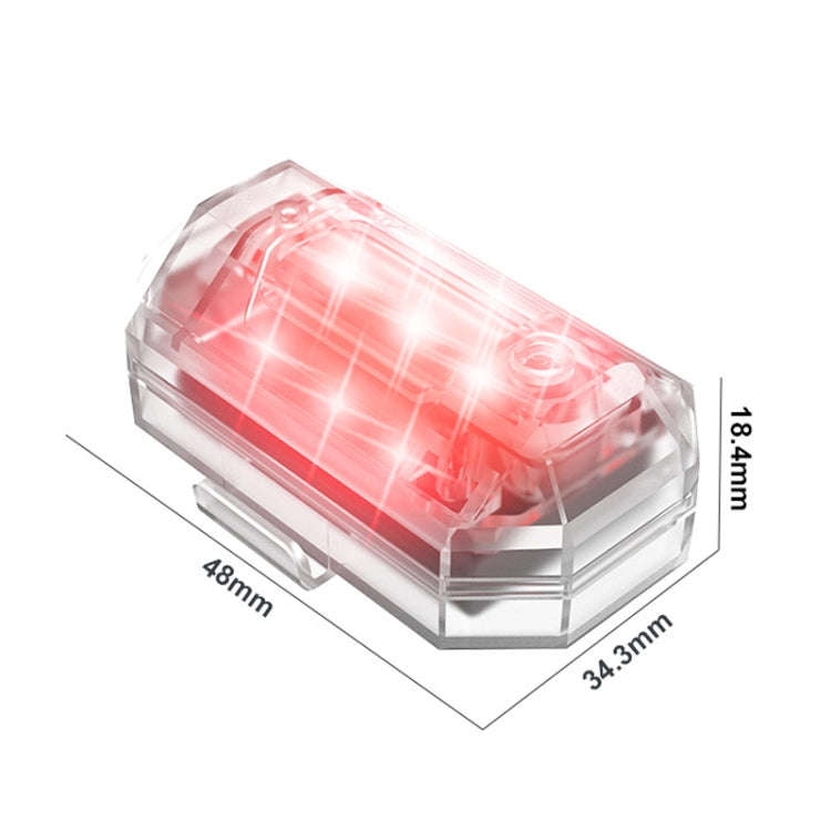 M3 Vibration Sensing Motorcycle Bicycle Aircraft Explosion Lights Cruise Flashing Anti-rear-end C...