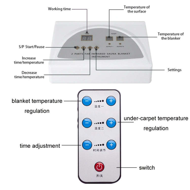 Infrared Far-ray Sweat Steaming Zipper Space Blanket Household Whole Body Dehumidifier, Colour:Pu...