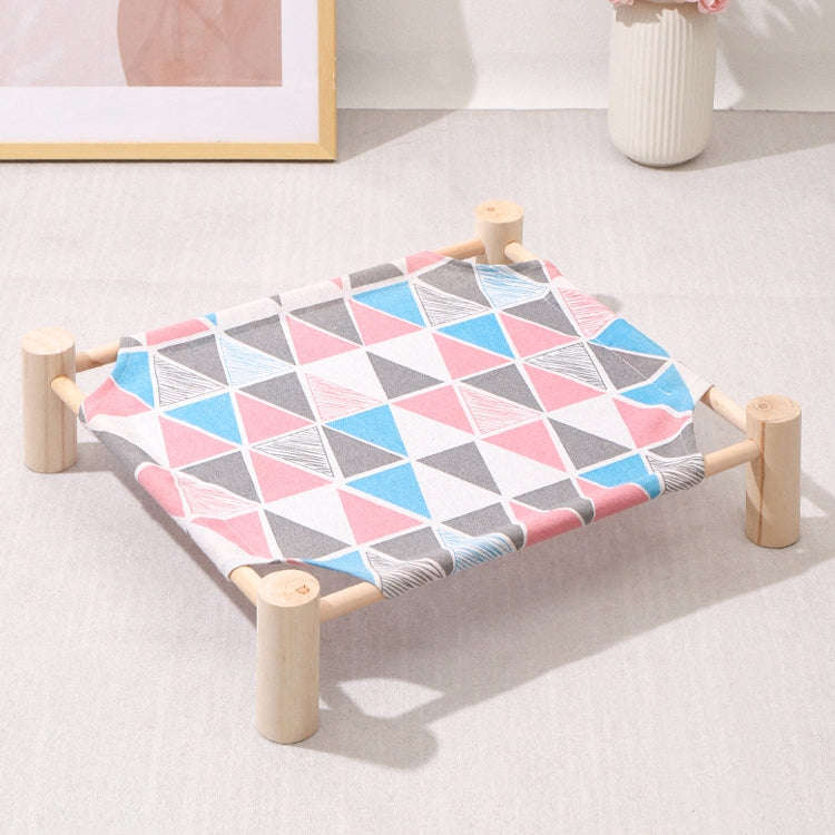 47x52cm Four Seasons Universal Removable And Washable Pet Bed Pet Nest, Style:Small Color Triangle