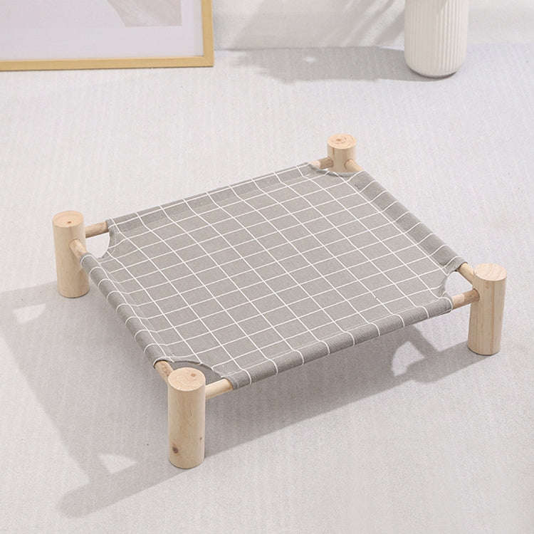 47x52cm Four Seasons Universal Removable And Washable Pet Bed Pet Nest, Style:Small Wooden Gray B...