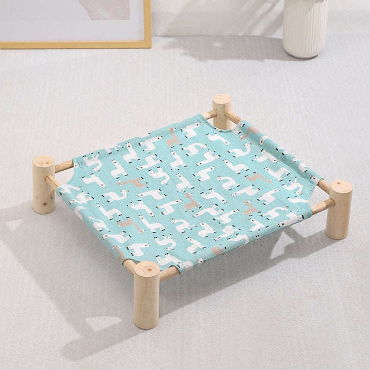 47x52cm Four Seasons Universal Removable And Washable Pet Bed Pet Nest, Style:Small Wooden Alpaca