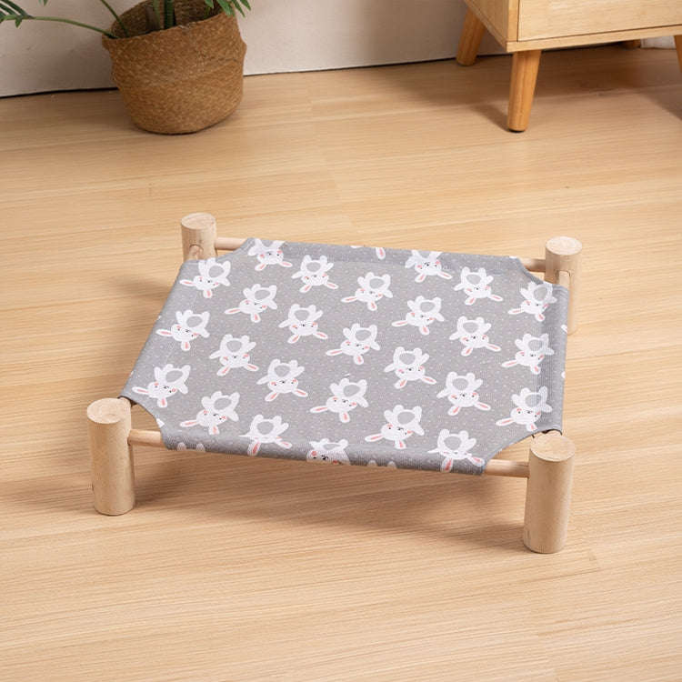 47x52cm Four Seasons Universal Removable And Washable Pet Bed Pet Nest, Style:Small Gray Bunny