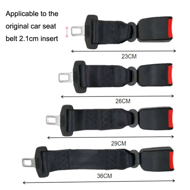 2 PCS Child And Pregnant Woman Car Seat Belt Extender, Length:29cm(Black)
