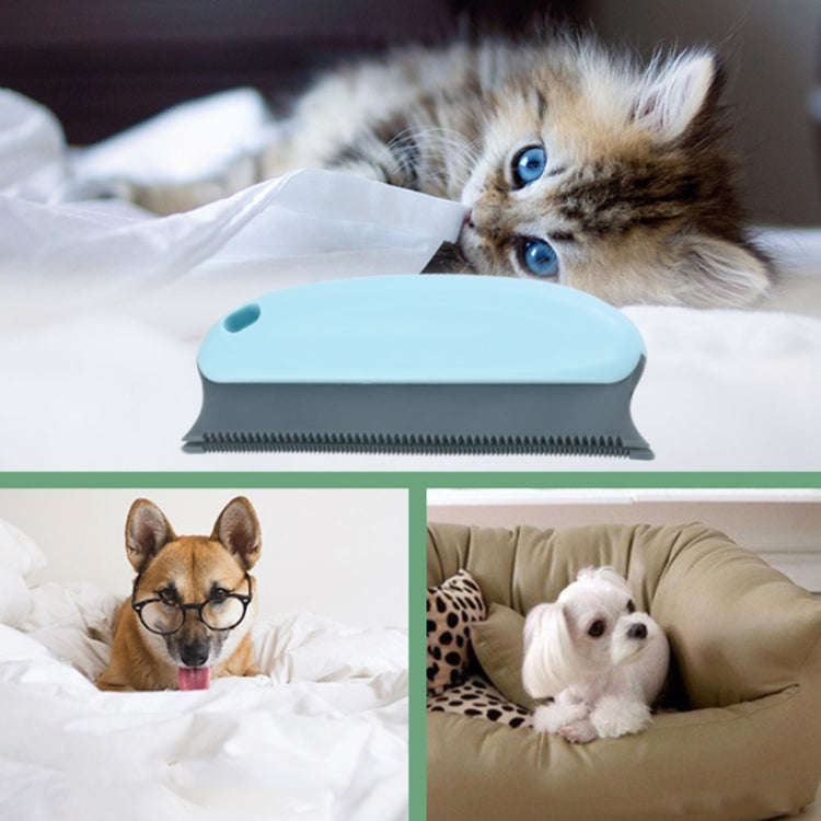 Multifunctional Pet Dog Cat Hair Cleaning Brush Cleaner(Light Blue)