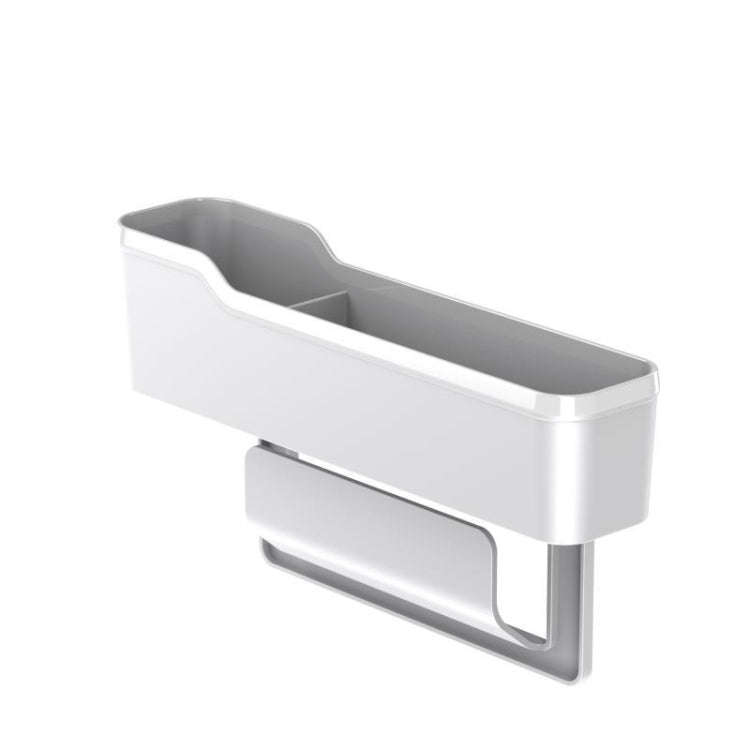 Car Seat Crevice Storage Box Multifunctional Removable Storage Box, Size: Long Type(Pure White)