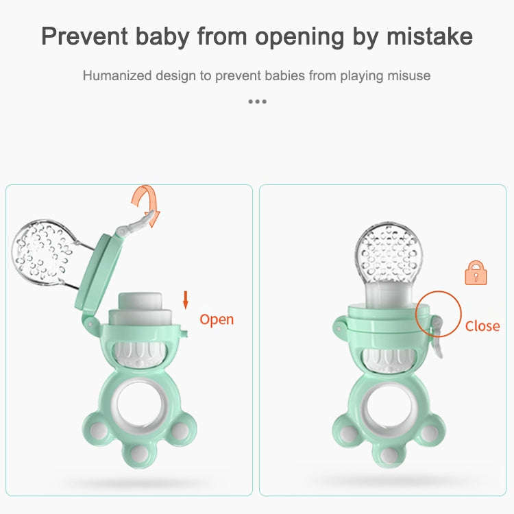 MISUTA Baby Fruit and Vegetable Bite Music Silicone Tooth Gel Rotating Push Nipple(Cherry Blossom...