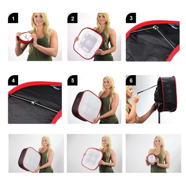 Universal Portable Collapsible LED Video Light Softbox Diffuser for Yongnuo Godox Photographic Li...
