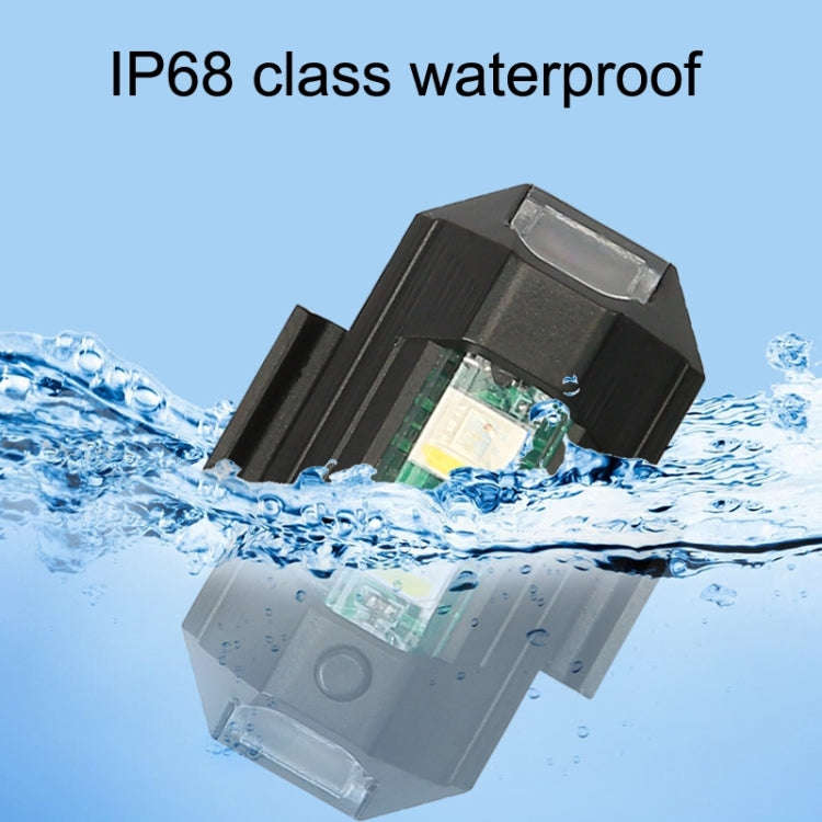 3pcs M1 Vibration Sensing Motorcycle Bicycle Aircraft Explosion Lights Cruise Flashing Anti-rear-...
