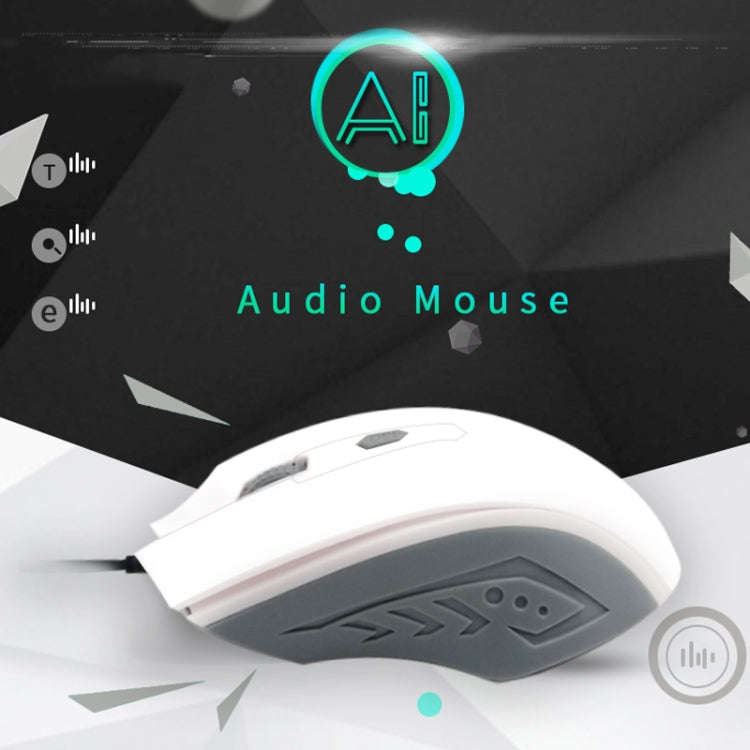 Pcsensor MOS4 4 Keys 2400DPI Game Intelligent Voice Recognition Input Mouse, Cable Length: 1.5m(M...