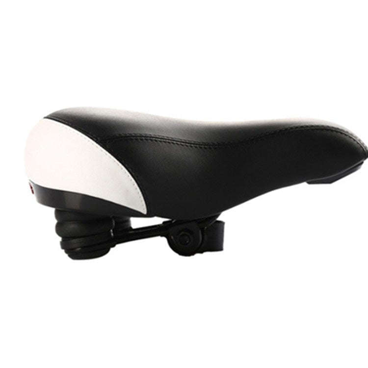 Bicycle Lighted Cushion Mountain Bike With Taillight Saddle Riding Equipment Accessories(White)