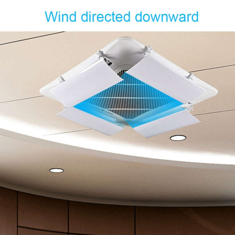 112cm Single Piece Central Air Conditioning Wind Deflector Shield Air-Conditioning Anti Direct Bl...