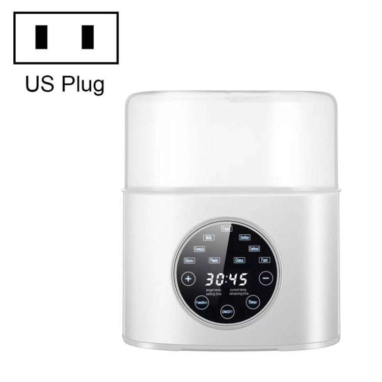 NUBITE N20 2 In 1 Double Bottle Warmer Sterilization Machine, Plug Type:US Plug(White)
