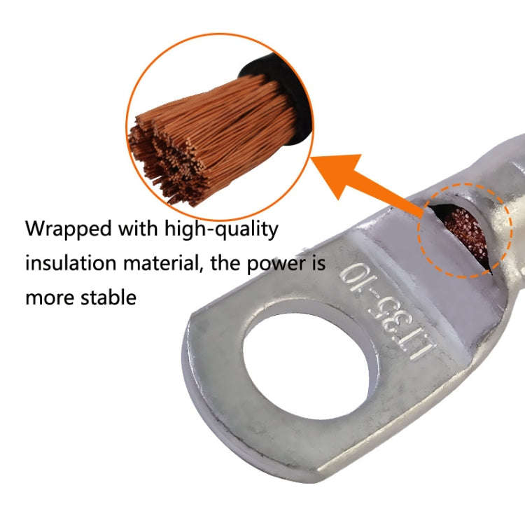 GSA-001 Car Ground Wire Battery Pile Head  Extension Cord Battery Connection Line 30cm(Positive)