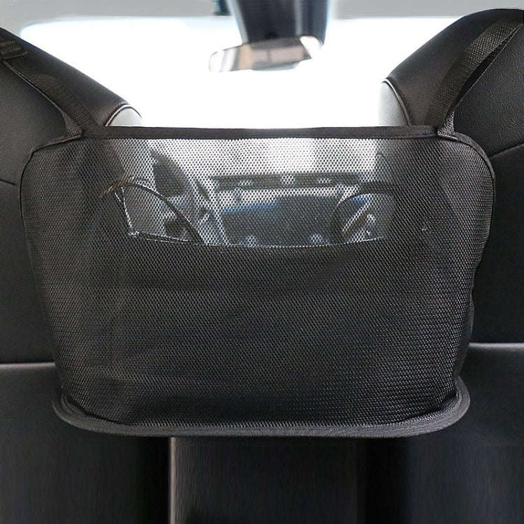 Car Seat Hanging Storage Bag, Style:Without Pocket(Black)