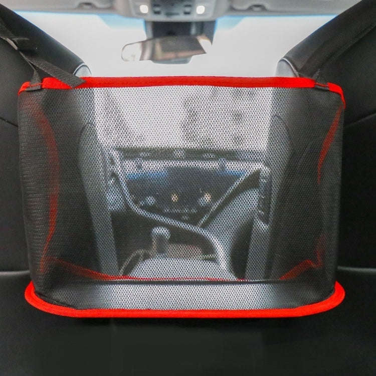 Car Seat Hanging Storage Bag, Style:Without Pocket(Red)