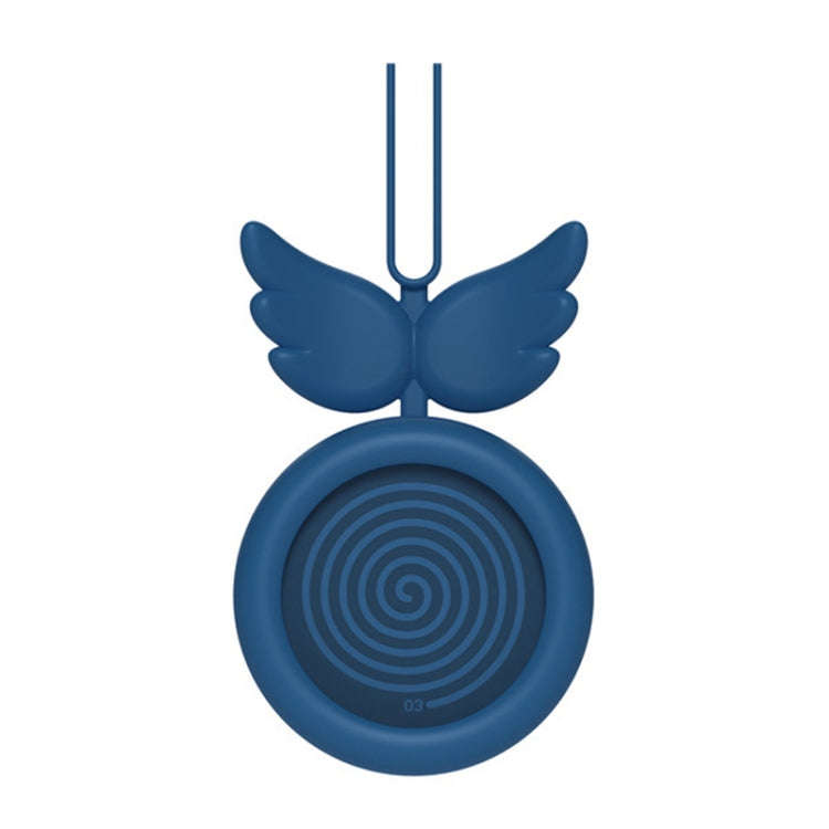 USB Charging Fan Brushless Hanging Neck Mini Sling Lazy Fan(Blue)